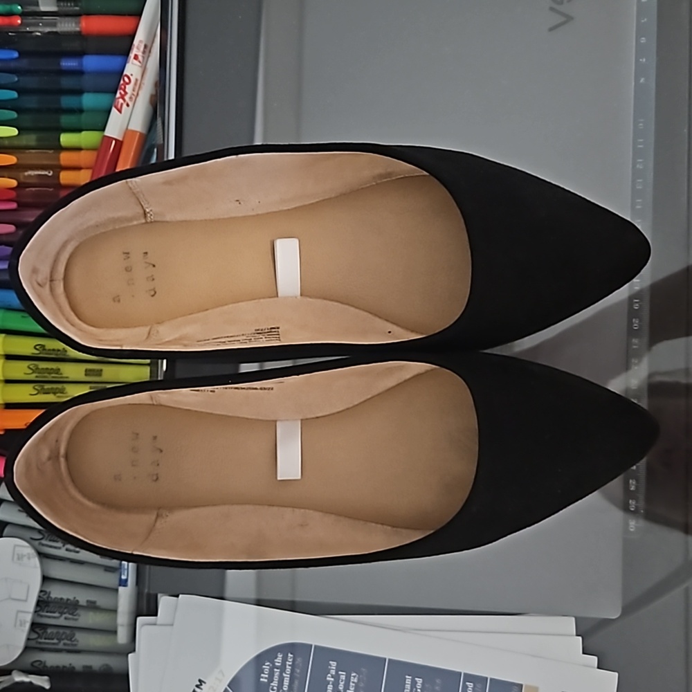 A New Day Black Flats 7.5